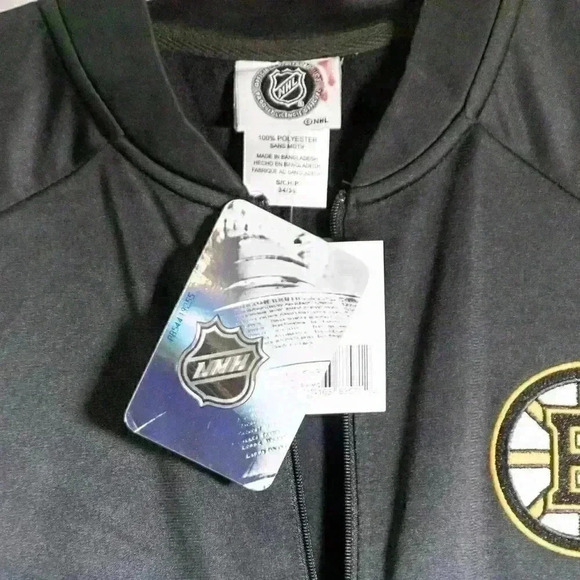 NWT NHL Hockey Boston Bruins 1/4 zip jacket size S - 34/36 - Picture 3 of 9